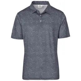 Mens Flexxion Golf Shirt Grey Front
